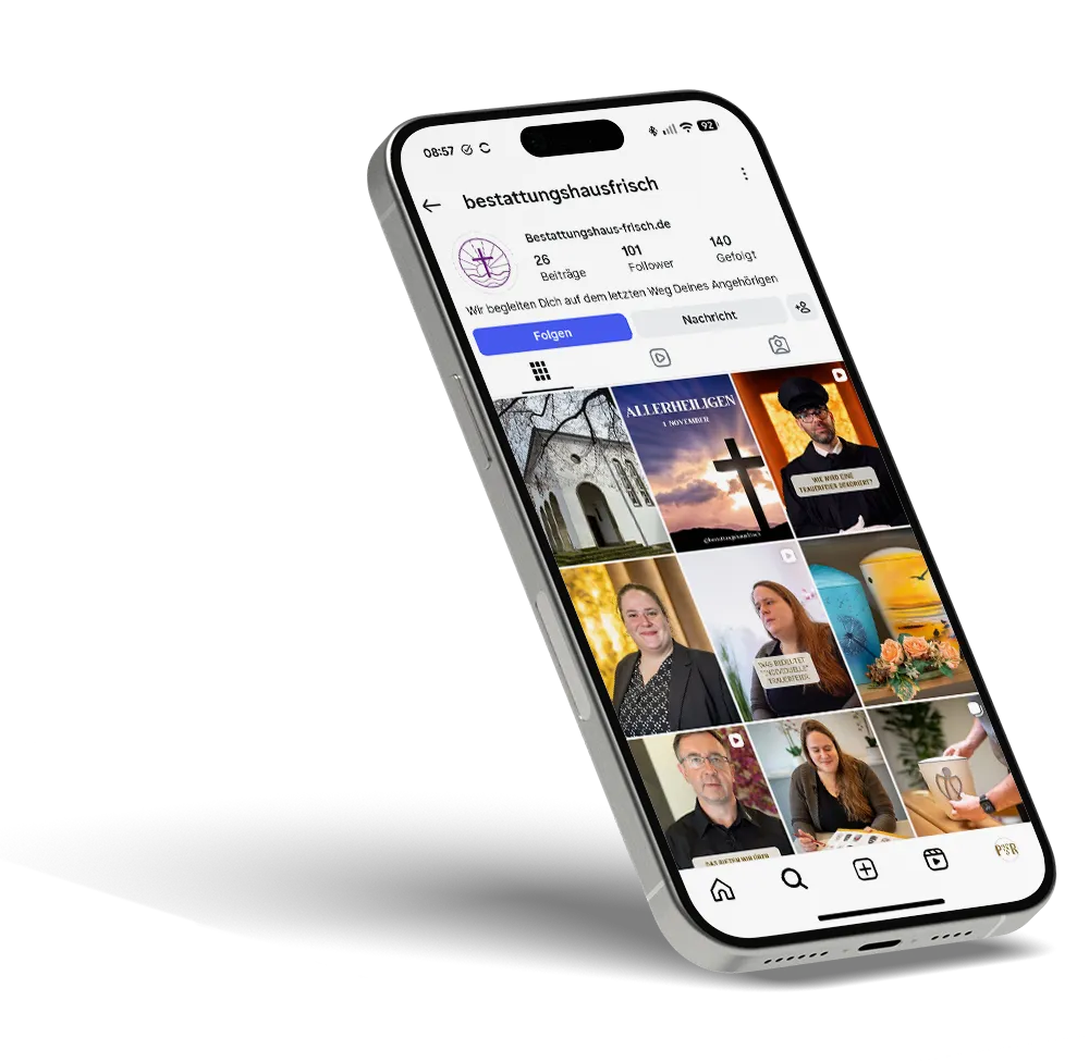 Instagram Bestattungshaus Frisch
